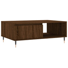 Salontafel 90X60X35 Cm Bewerkt Hout Bruin Eikenkleur Bruineiken