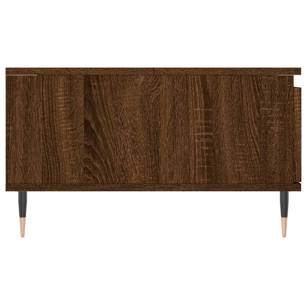 Salontafel 90X60X35 Cm Bewerkt Hout Bruin Eikenkleur Bruineiken
