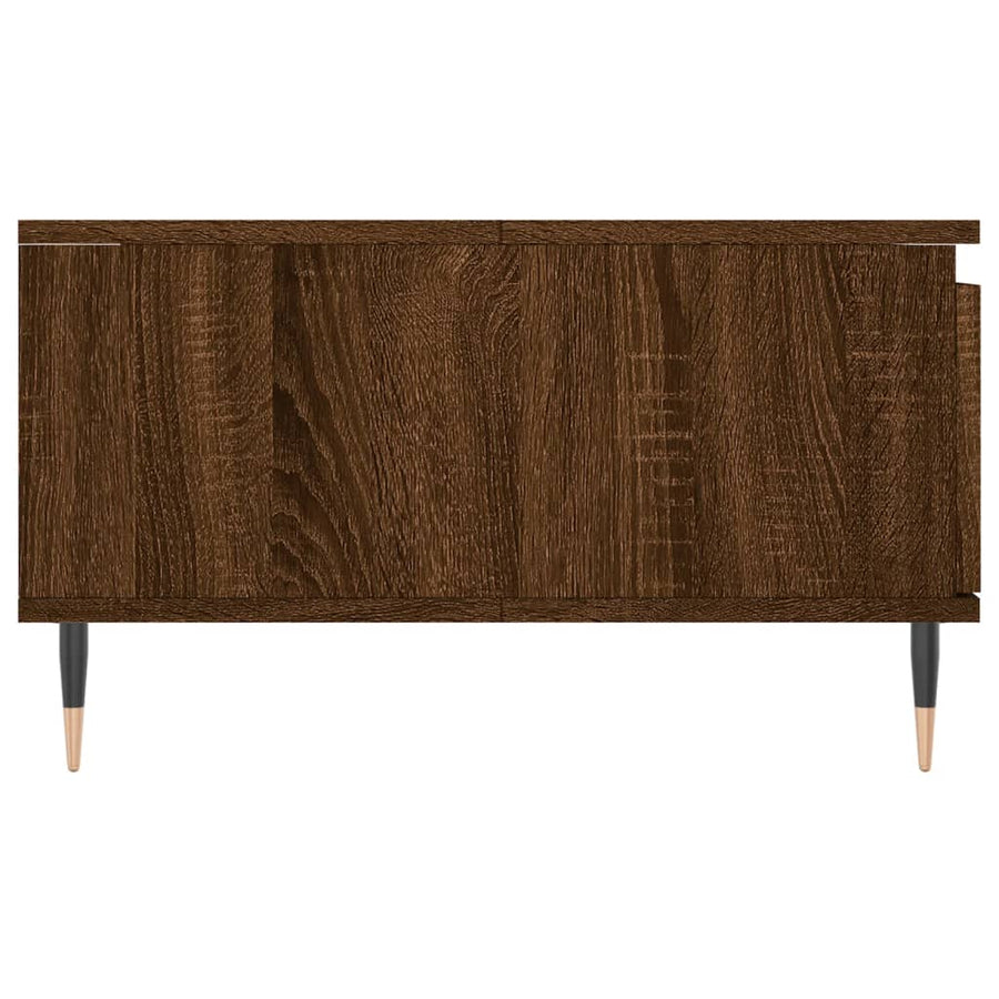 Salontafel 90X60X35 Cm Bewerkt Hout Bruin Eikenkleur Bruineiken