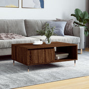 Salontafel 90x60x35 cm bewerkt hout bruin