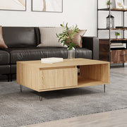 Salontafel 90x60x35 cm bewerkt hout sonoma eiken