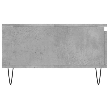 Salontafel 90X60X35 Cm Bewerkt Hout Betongrijs