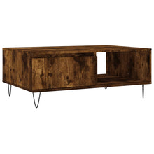 Salontafel 90X60X35 Cm Bewerkt Hout Kleurig Gerookt eiken