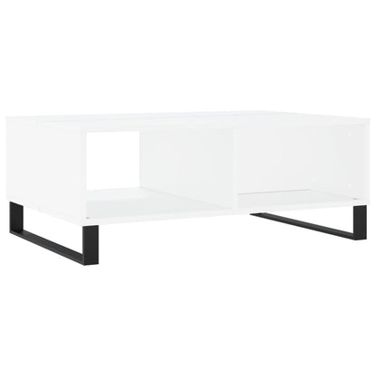Salontafel 90X60X35 Cm Bewerkt Hout Wit