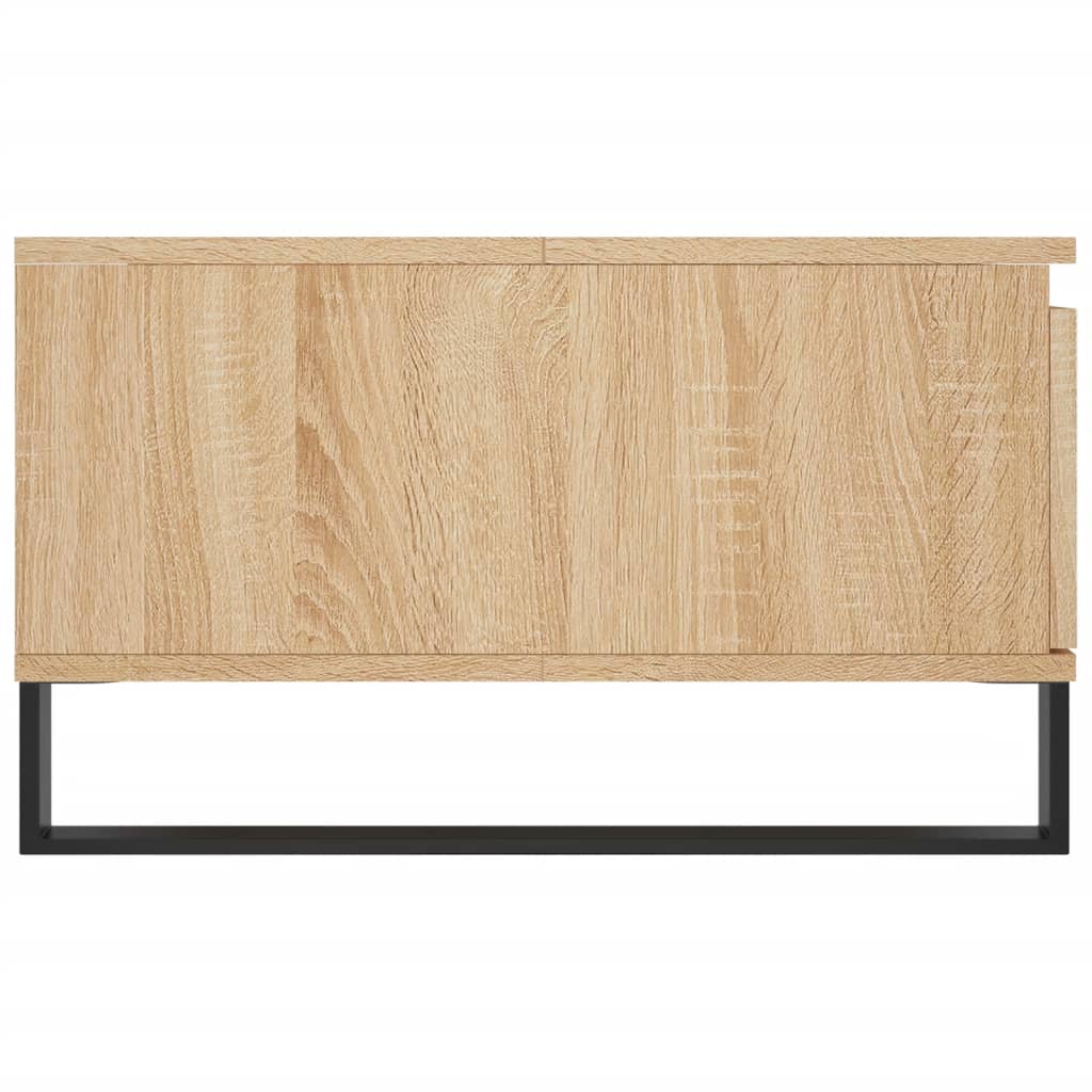 Salontafel 90X60X35 Cm Bewerkt Hout Kleurig Sonoma eiken