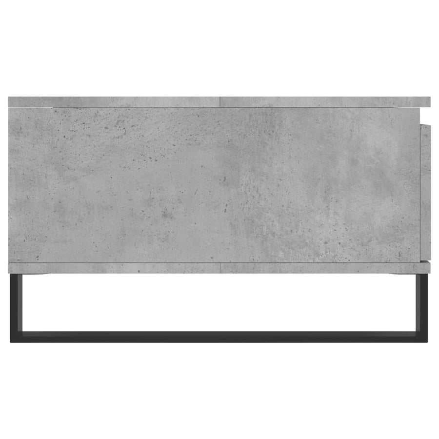 Salontafel 90X60X35 Cm Bewerkt Hout Betongrijs