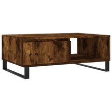 Salontafel 90X60X35 Cm Bewerkt Hout Kleurig Gerookt eiken