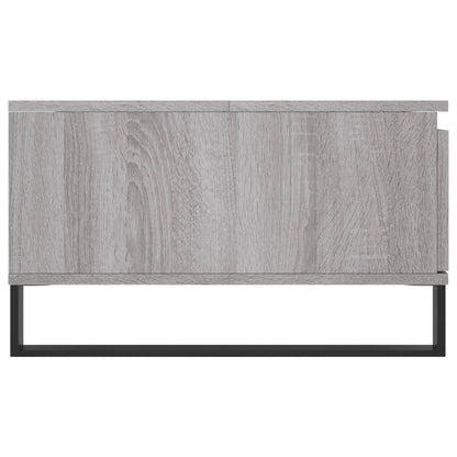 Salontafel 90X60X35 Cm Bewerkt Hout Eikenkleurig Grijs sonoma