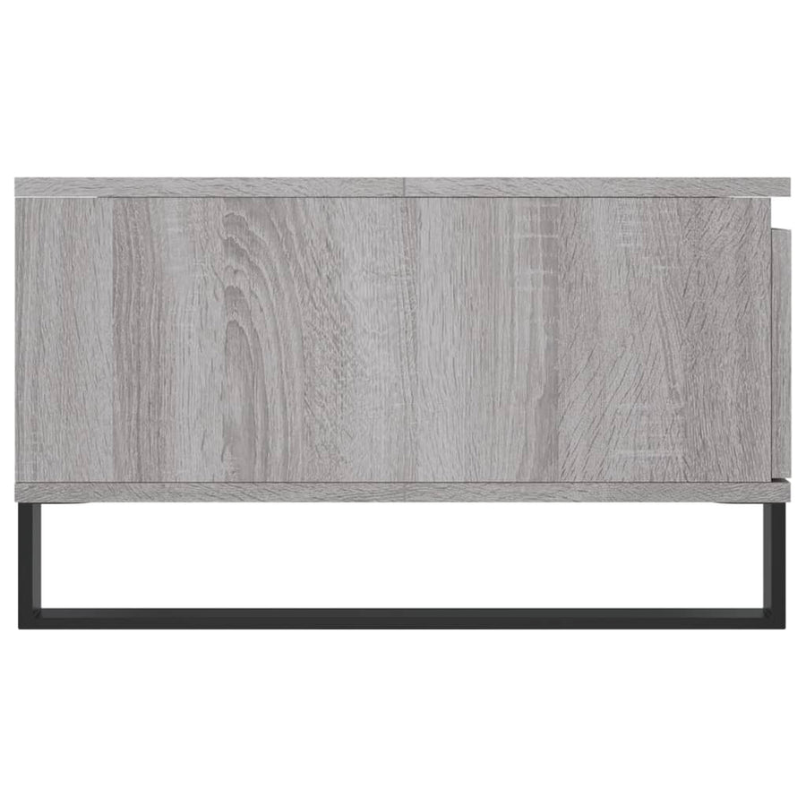 Salontafel 90X60X35 Cm Bewerkt Hout Eikenkleurig Grijs sonoma
