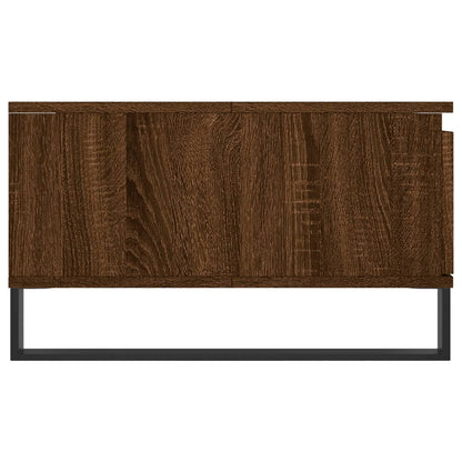 Salontafel 90X60X35 Cm Bewerkt Hout Bruin Eikenkleur Bruineiken
