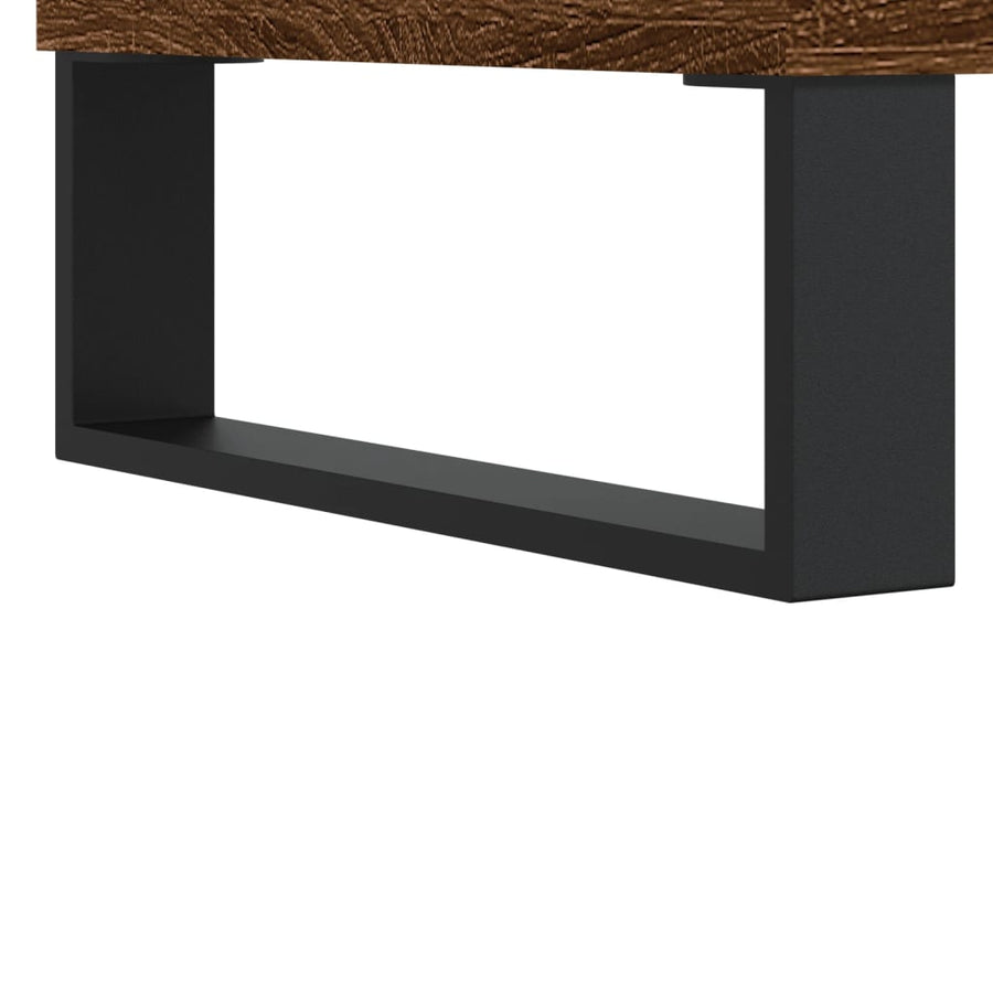 Salontafel 90X60X35 Cm Bewerkt Hout Bruin Eikenkleur Bruineiken