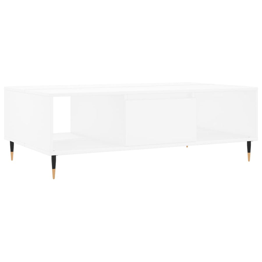 Salontafel 04X60X35 Cm Bewerkt Hout Wit
