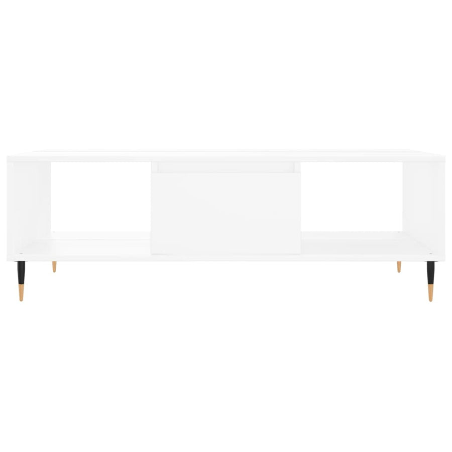 Salontafel 04X60X35 Cm Bewerkt Hout Wit