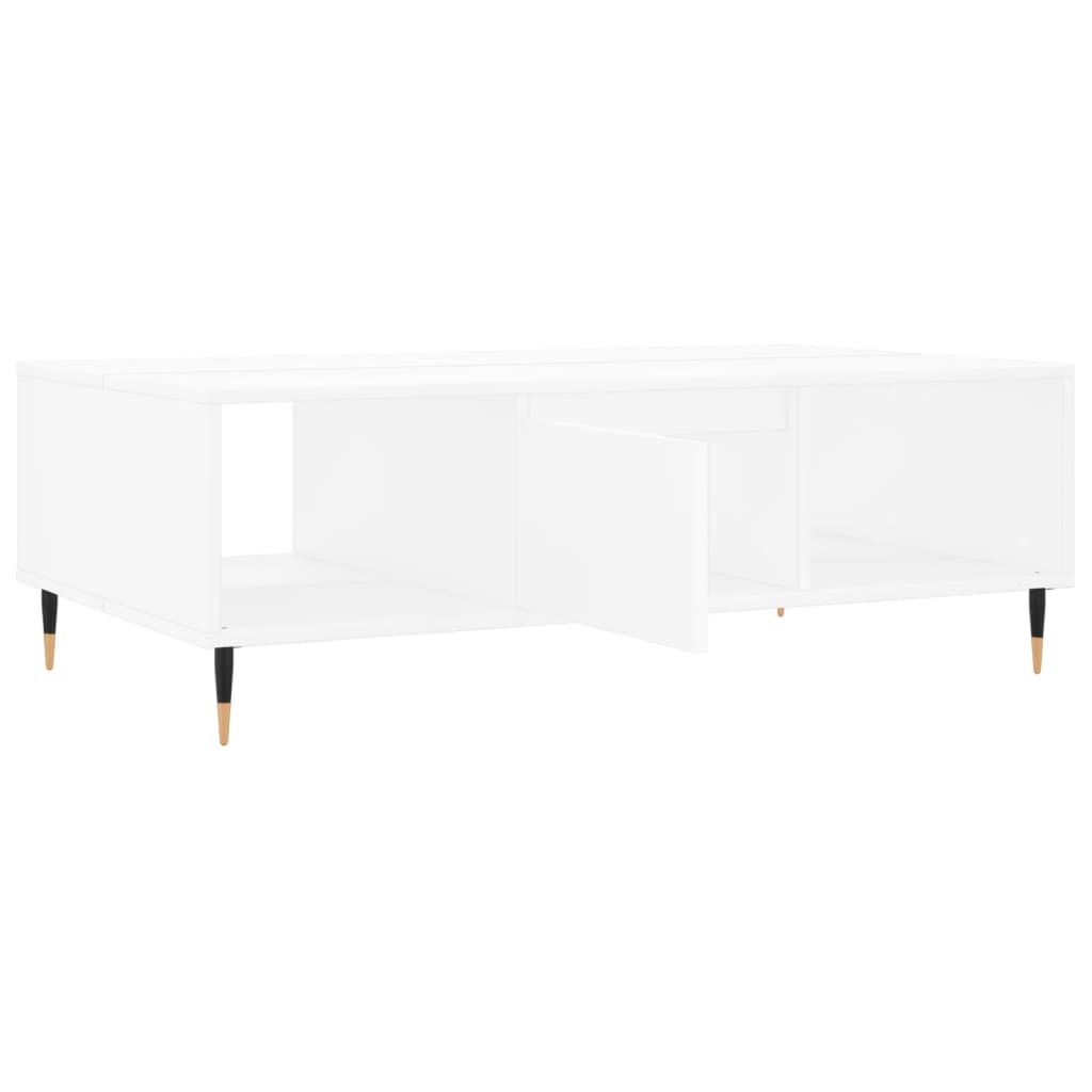 Salontafel 04X60X35 Cm Bewerkt Hout Wit