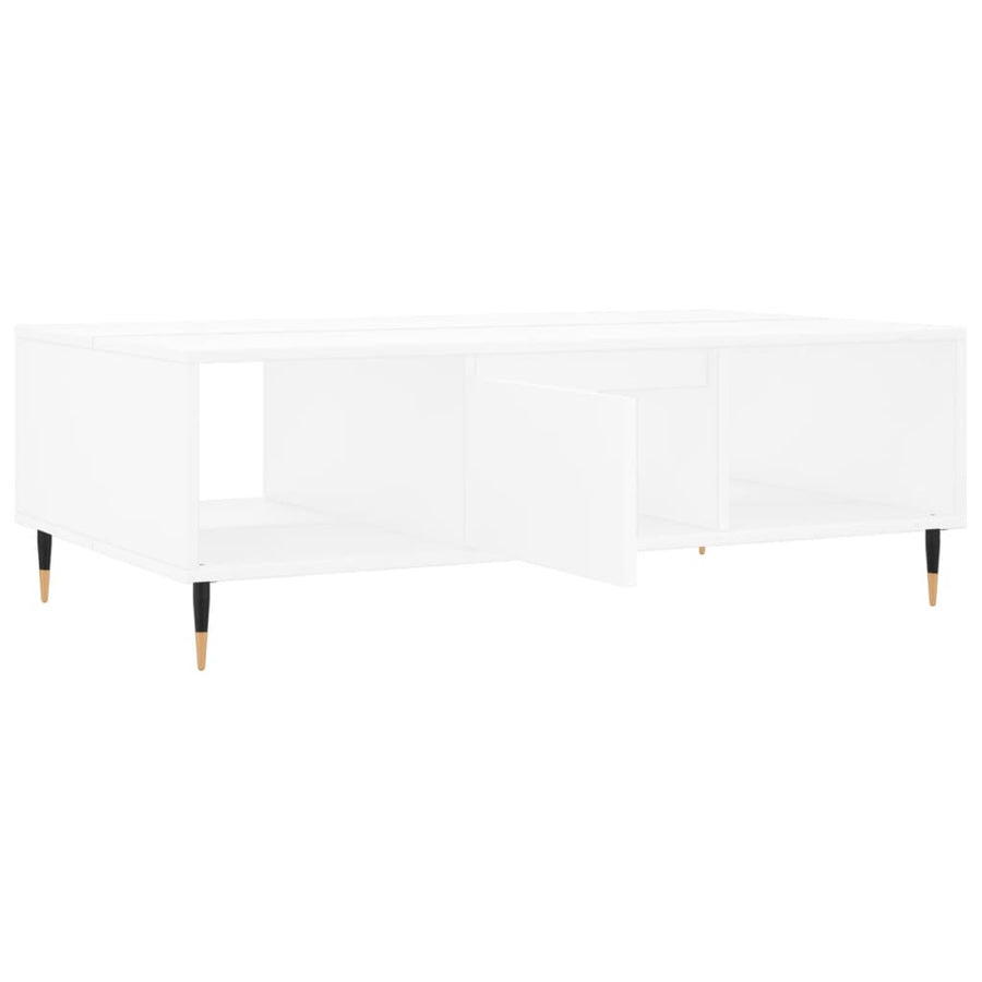 Salontafel 04X60X35 Cm Bewerkt Hout Wit
