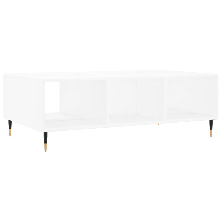 Salontafel 04X60X35 Cm Bewerkt Hout Wit