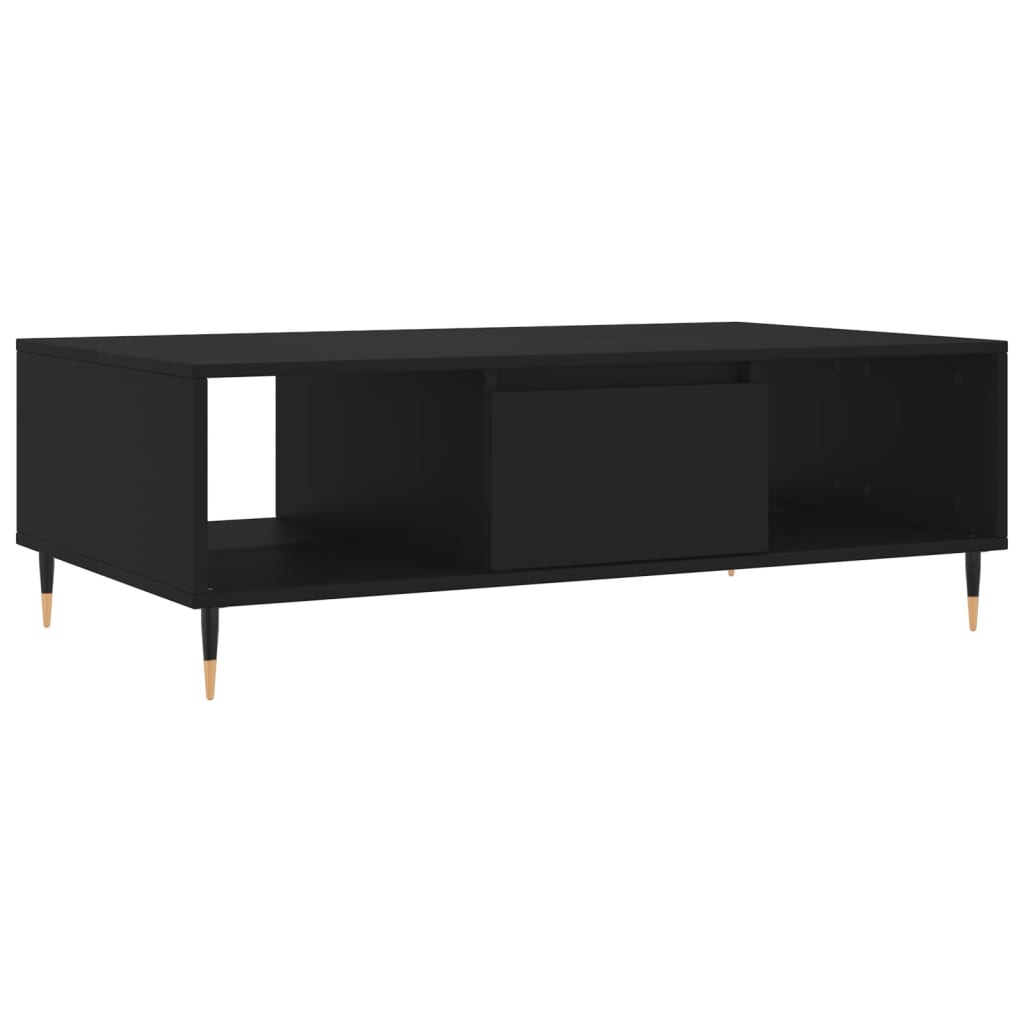 Salontafel 04X60X35 Cm Bewerkt Hout Zwart