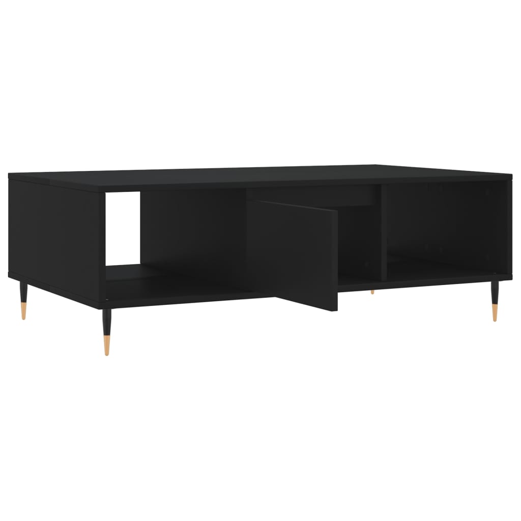 Salontafel 04X60X35 Cm Bewerkt Hout Zwart