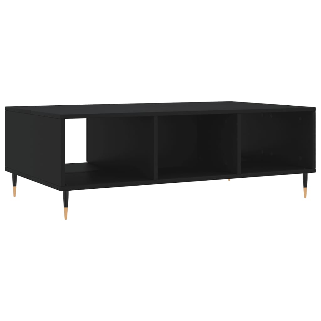 Salontafel 04X60X35 Cm Bewerkt Hout Zwart