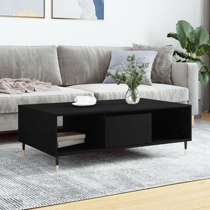 Salontafel 04X60X35 Cm Bewerkt Hout Zwart