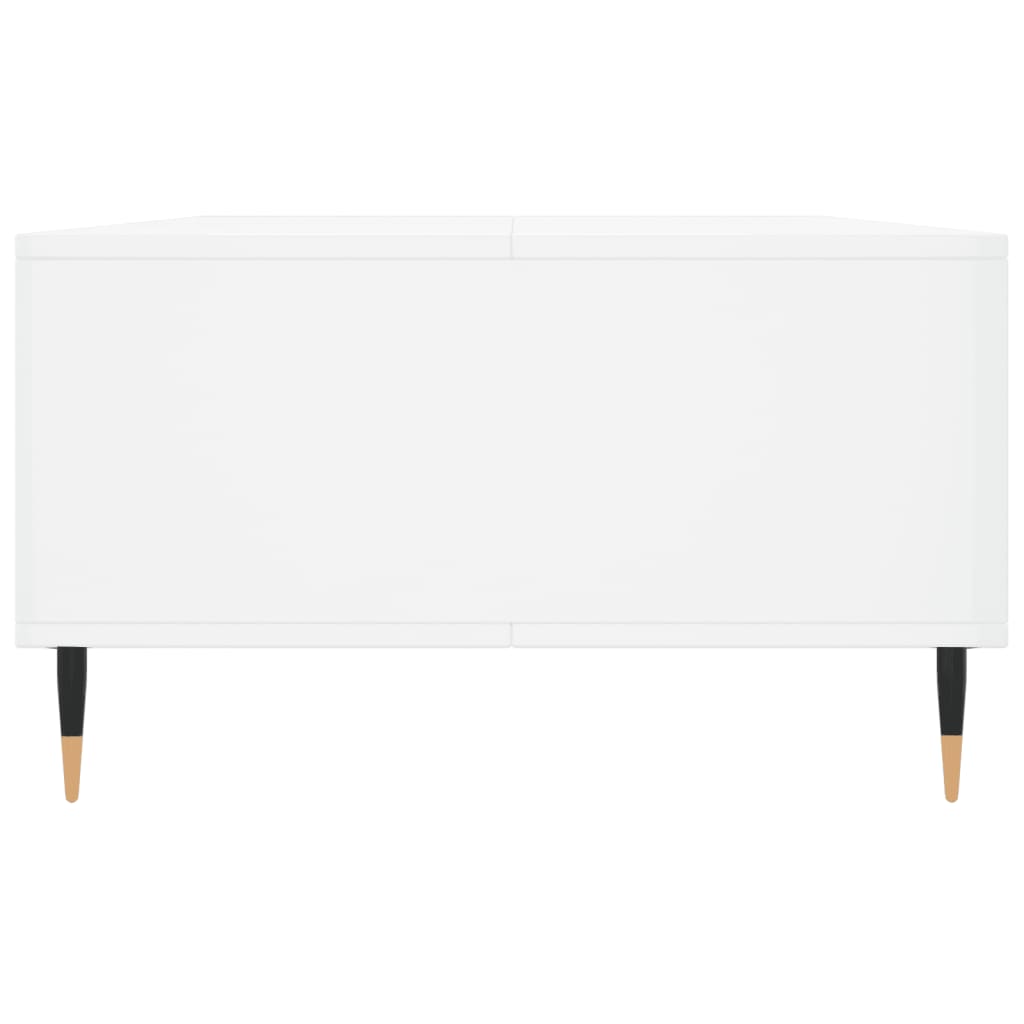Salontafel 04X60X35 Cm Bewerkt Hout Hoogglans wit
