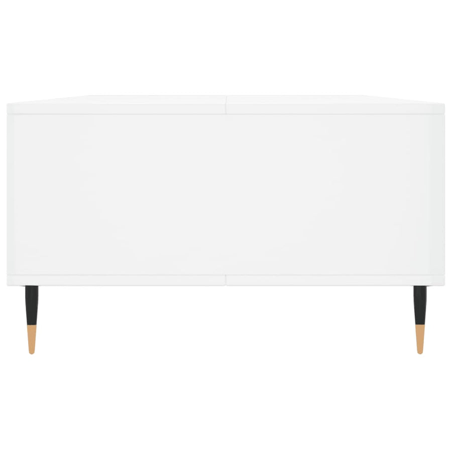 Salontafel 04X60X35 Cm Bewerkt Hout Hoogglans wit