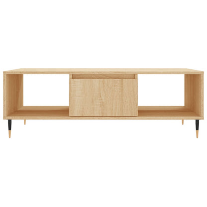 Salontafel 04X60X35 Cm Bewerkt Hout Kleurig Sonoma eiken