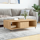 Coffee table 104x60x35 cm engineered wood sonoma oak effect