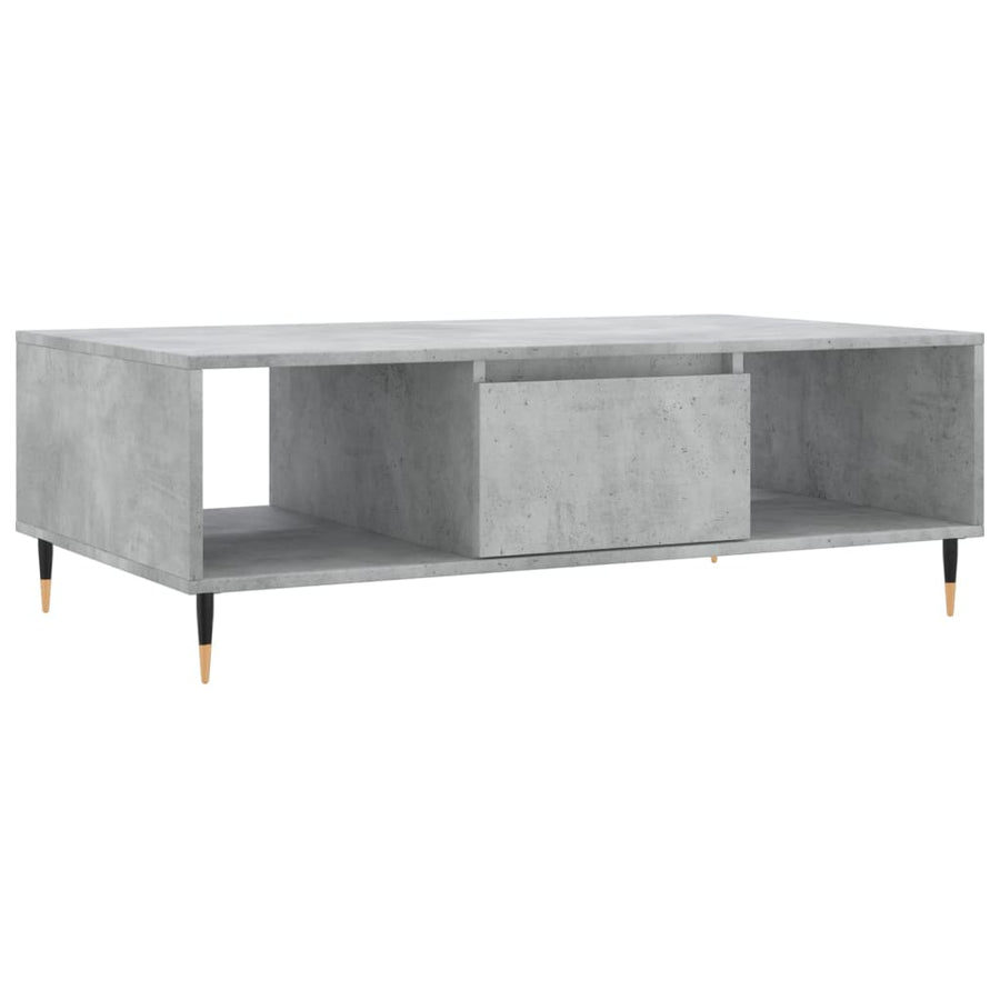 Salontafel 04X60X35 Cm Bewerkt Hout Betongrijs