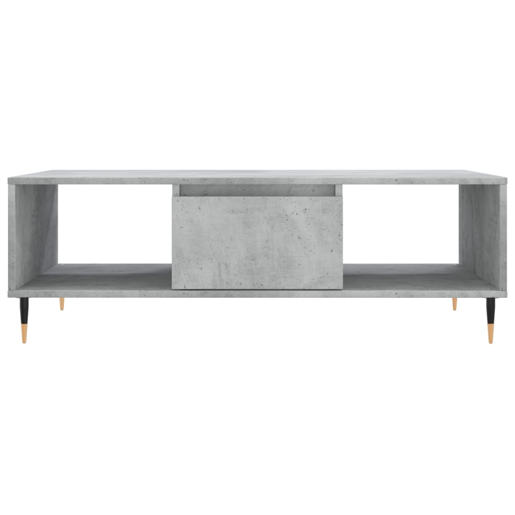 Salontafel 04X60X35 Cm Bewerkt Hout Betongrijs
