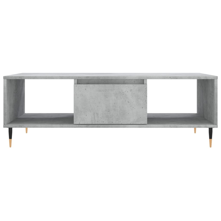 Salontafel 04X60X35 Cm Bewerkt Hout Betongrijs
