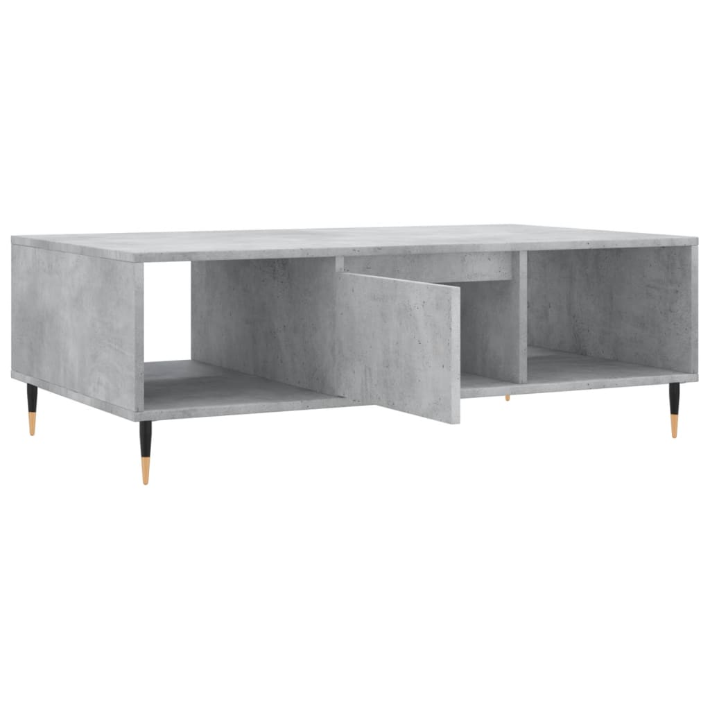 Salontafel 04X60X35 Cm Bewerkt Hout Betongrijs