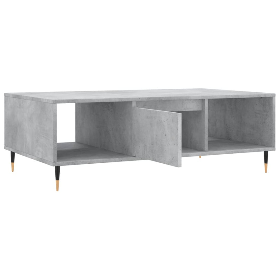 Salontafel 04X60X35 Cm Bewerkt Hout Betongrijs