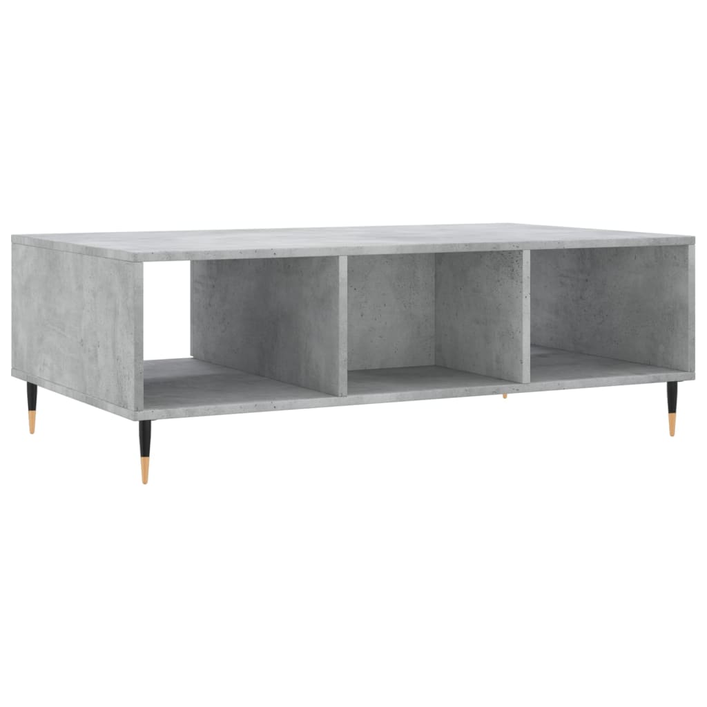 Salontafel 04X60X35 Cm Bewerkt Hout Betongrijs