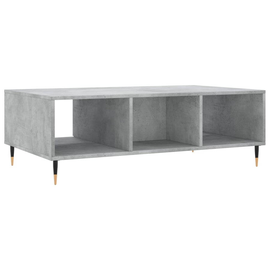 Salontafel 04X60X35 Cm Bewerkt Hout Betongrijs