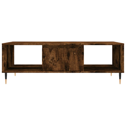 Salontafel 04X60X35 Cm Bewerkt Hout Kleurig Gerookt eiken