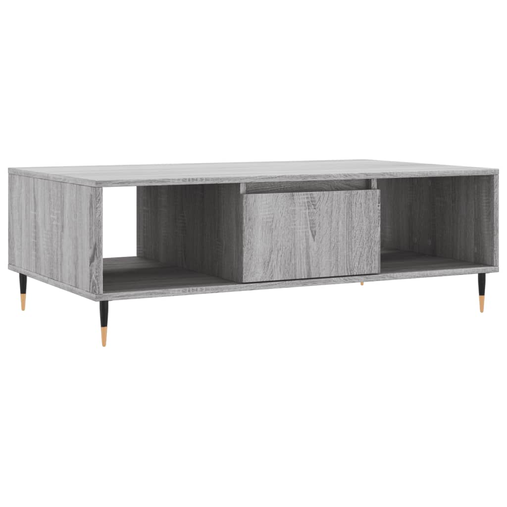 Salontafel 04X60X35 Cm Bewerkt Hout Grijs sonoma