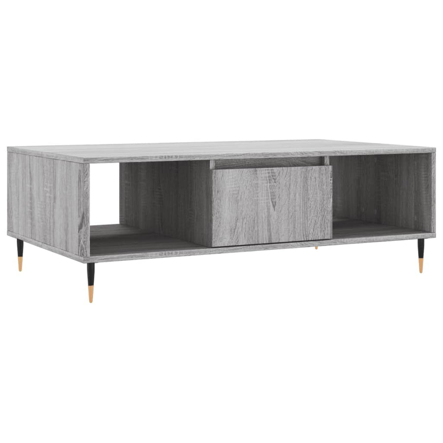 Salontafel 04X60X35 Cm Bewerkt Hout Grijs sonoma