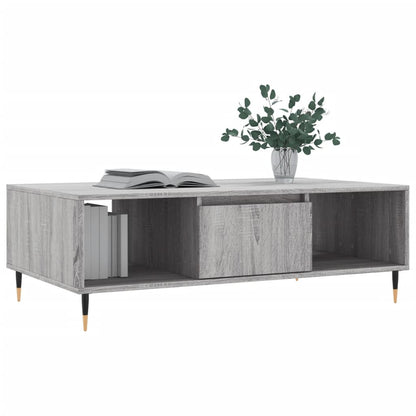 Salontafel 04X60X35 Cm Bewerkt Hout Grijs sonoma