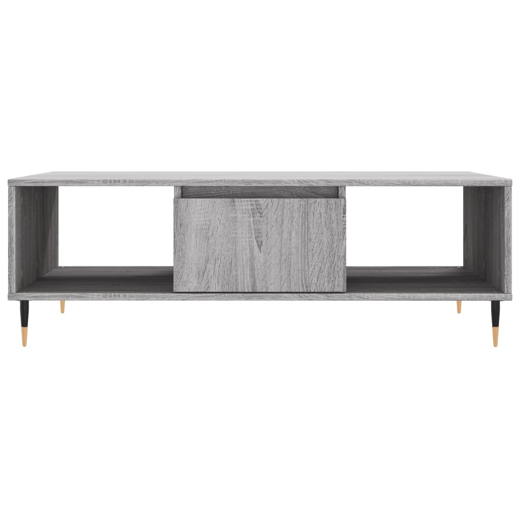 Salontafel 04X60X35 Cm Bewerkt Hout Grijs sonoma