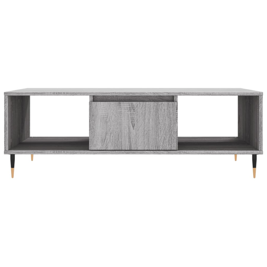 Salontafel 04X60X35 Cm Bewerkt Hout Grijs sonoma