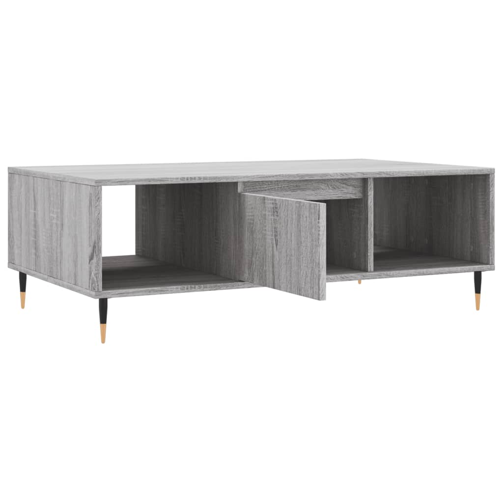 Salontafel 04X60X35 Cm Bewerkt Hout Grijs sonoma