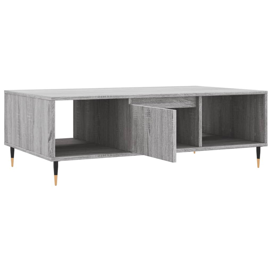 Salontafel 04X60X35 Cm Bewerkt Hout Grijs sonoma
