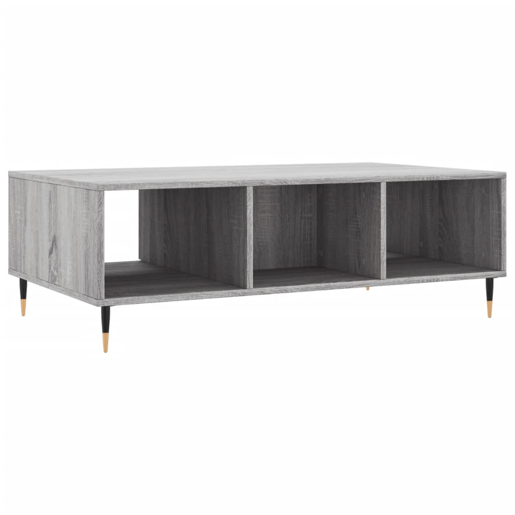 Salontafel 04X60X35 Cm Bewerkt Hout Grijs sonoma
