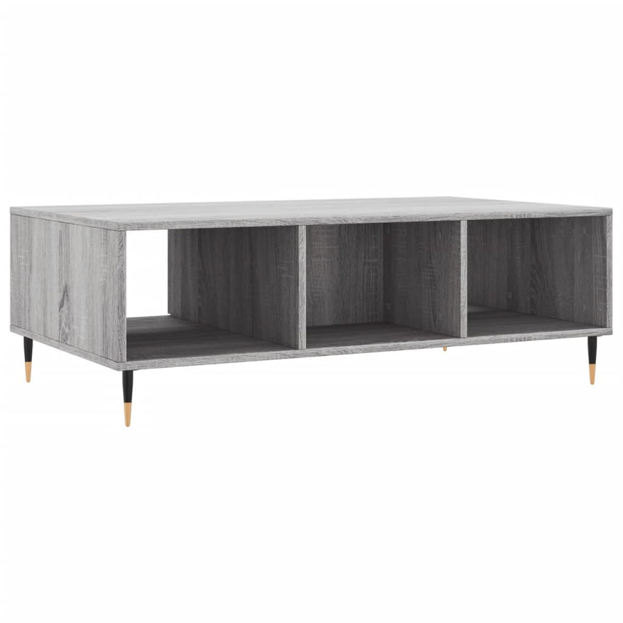 Salontafel 04X60X35 Cm Bewerkt Hout Grijs sonoma