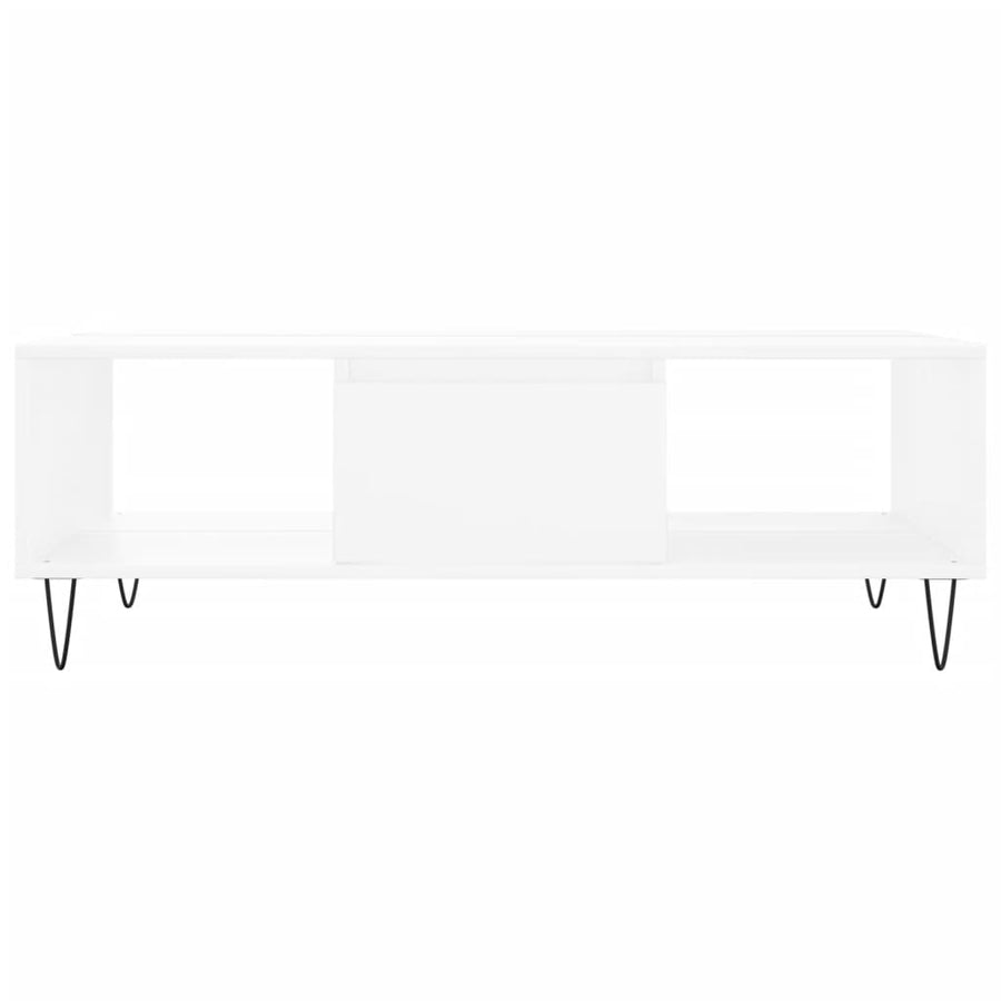 Salontafel 04X60X35 Cm Bewerkt Hout Wit