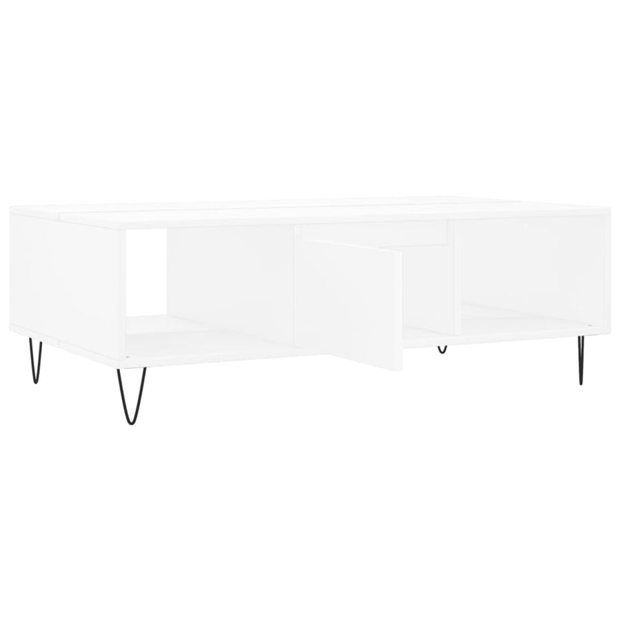 Salontafel 04X60X35 Cm Bewerkt Hout Wit