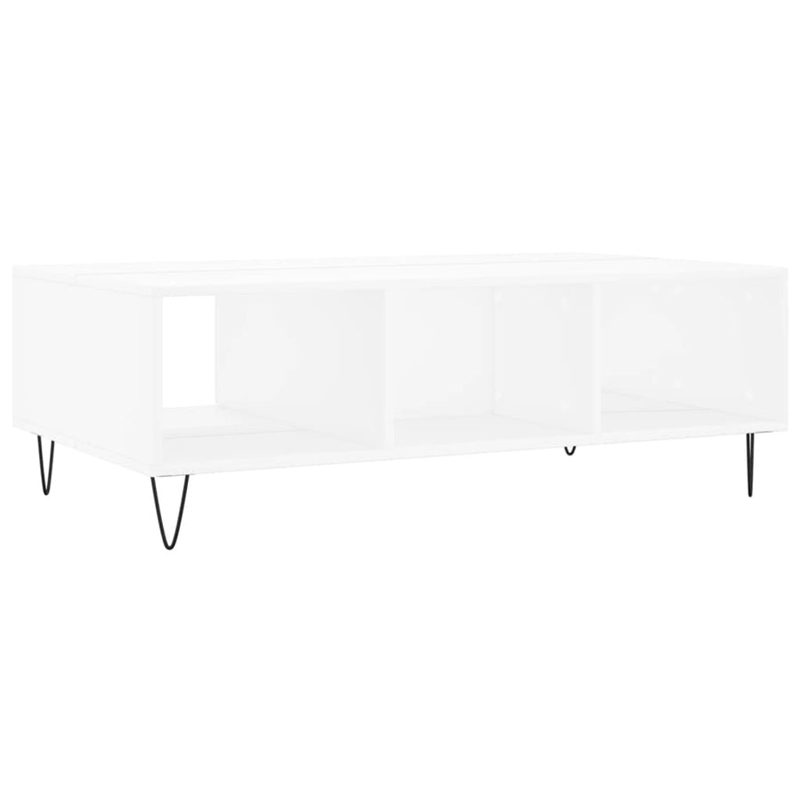 Salontafel 04X60X35 Cm Bewerkt Hout Wit