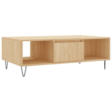 Salontafel 04X60X35 Cm Bewerkt Hout Kleurig Sonoma eiken