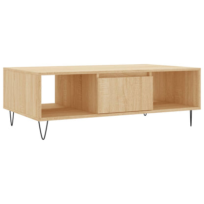 Salontafel 04X60X35 Cm Bewerkt Hout Kleurig Sonoma eiken